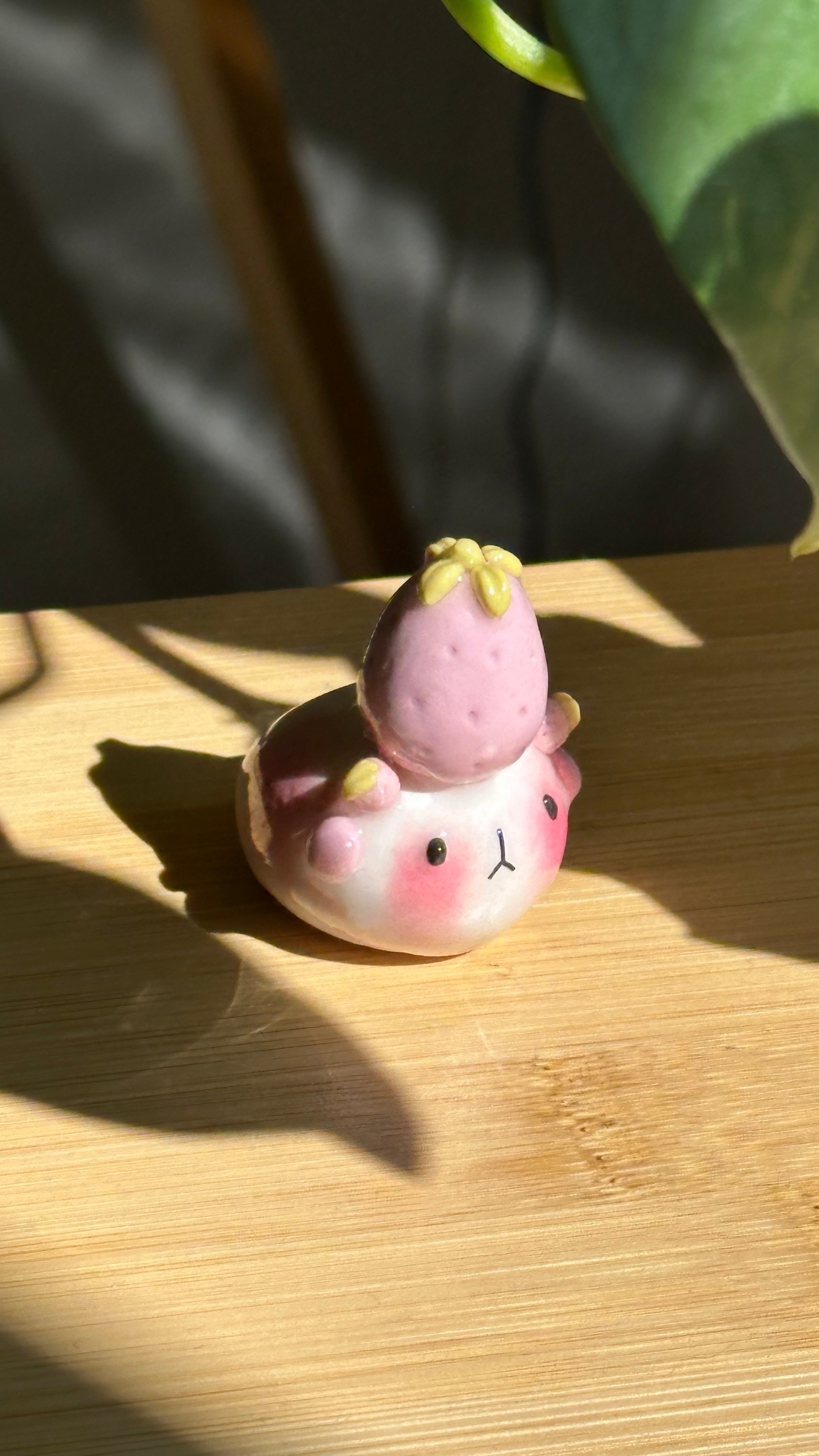 Strawberry Ghost Desk Friend