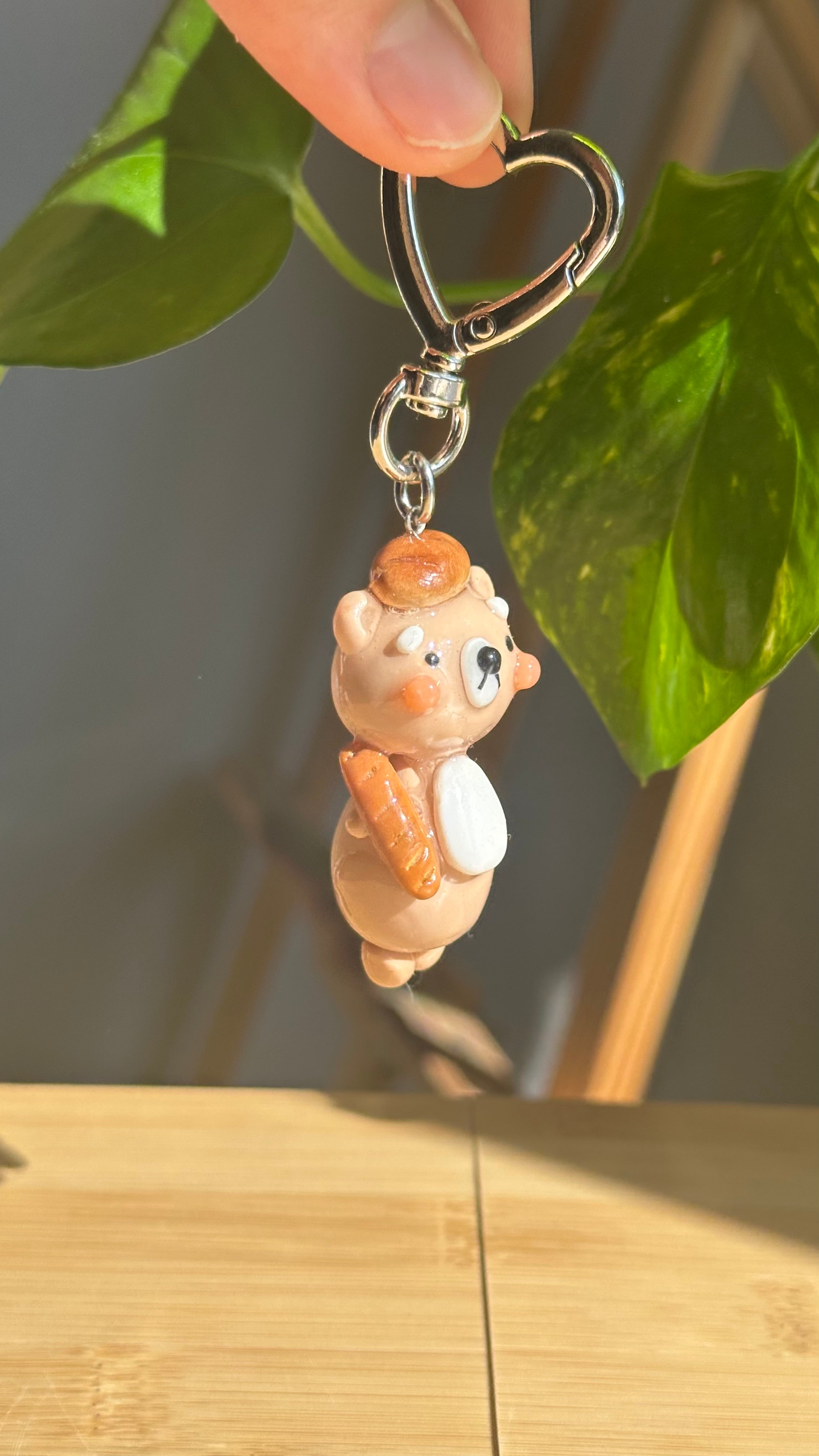 Bread Bear 🐻 🥖 Keychain