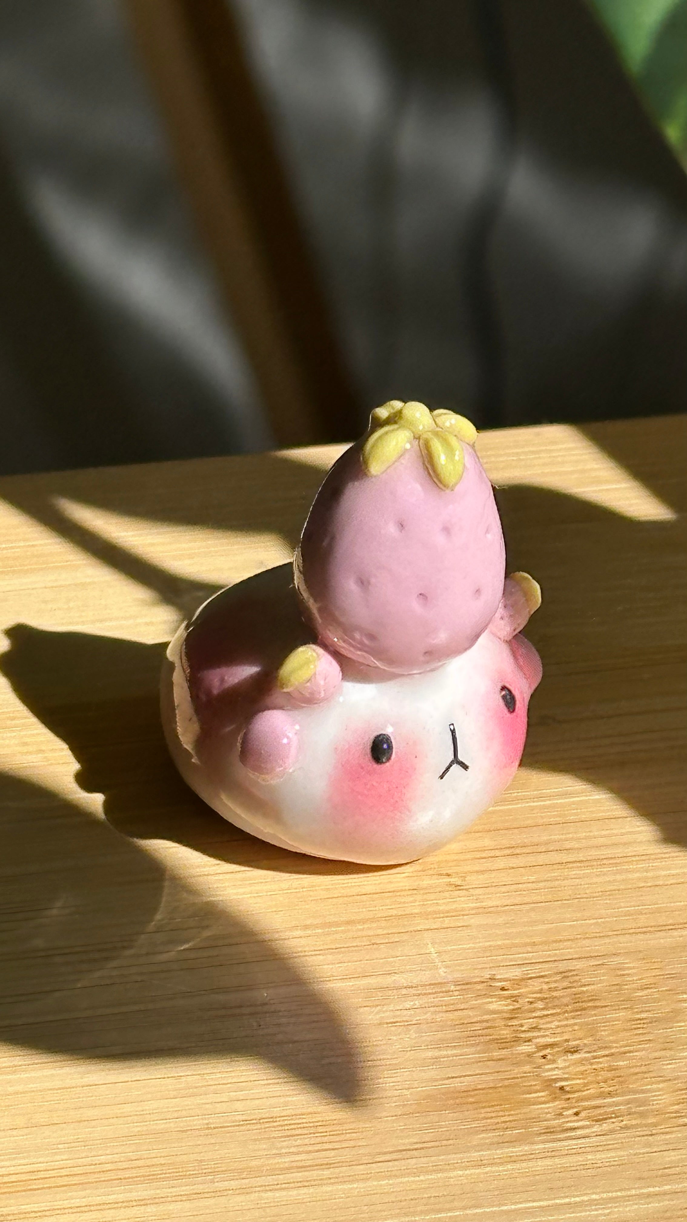 Strawberry Ghost Desk Friend