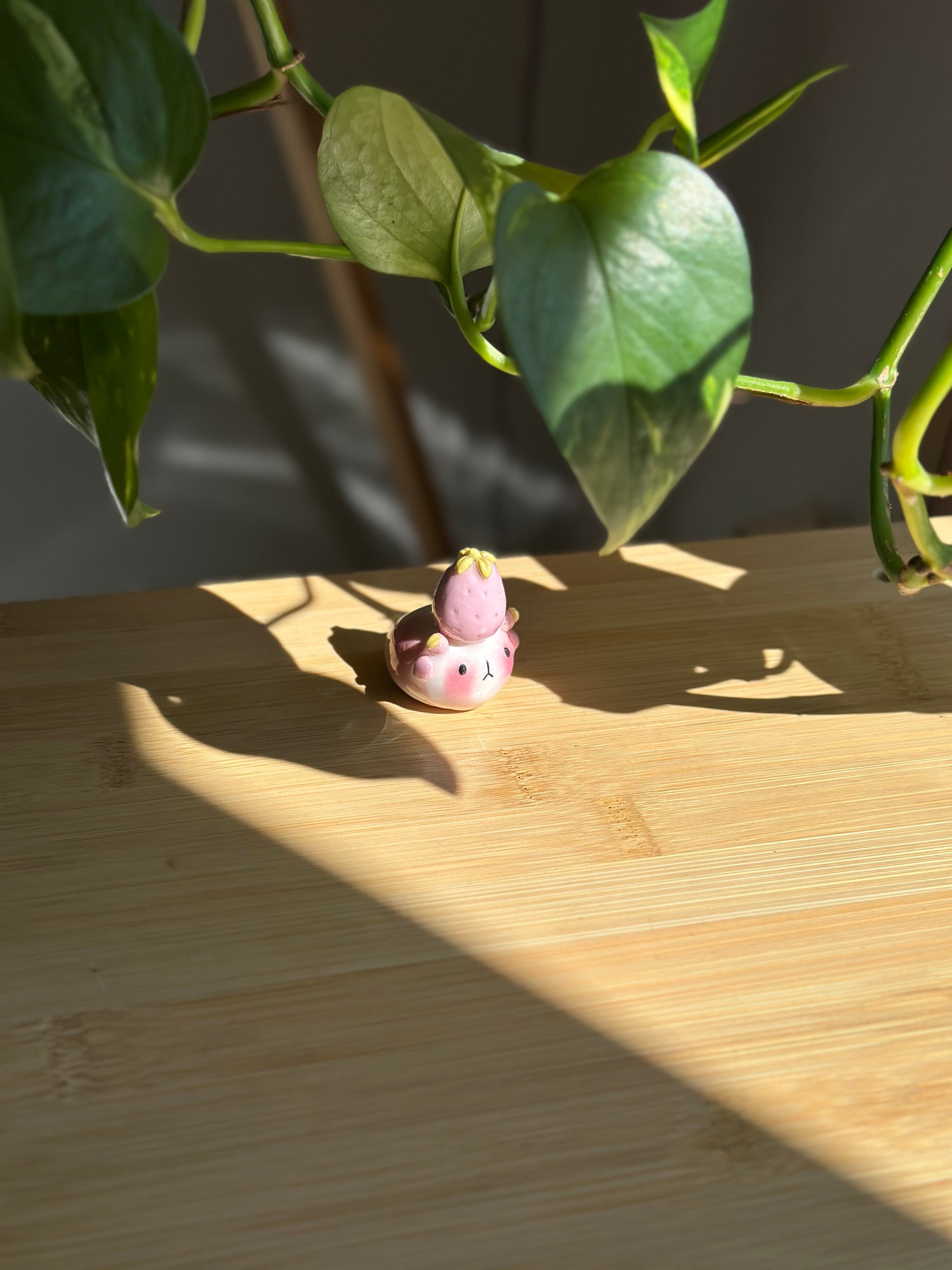 Strawberry Ghost Desk Friend