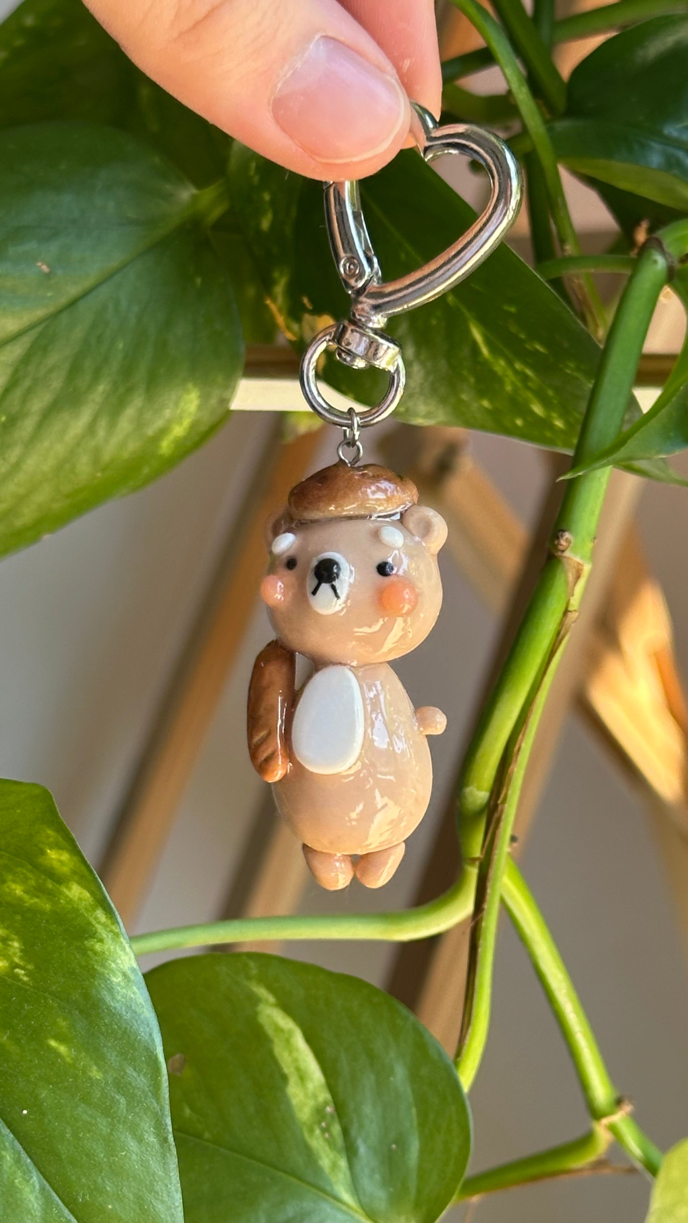 Bread Bear 🐻 🥖 Keychain