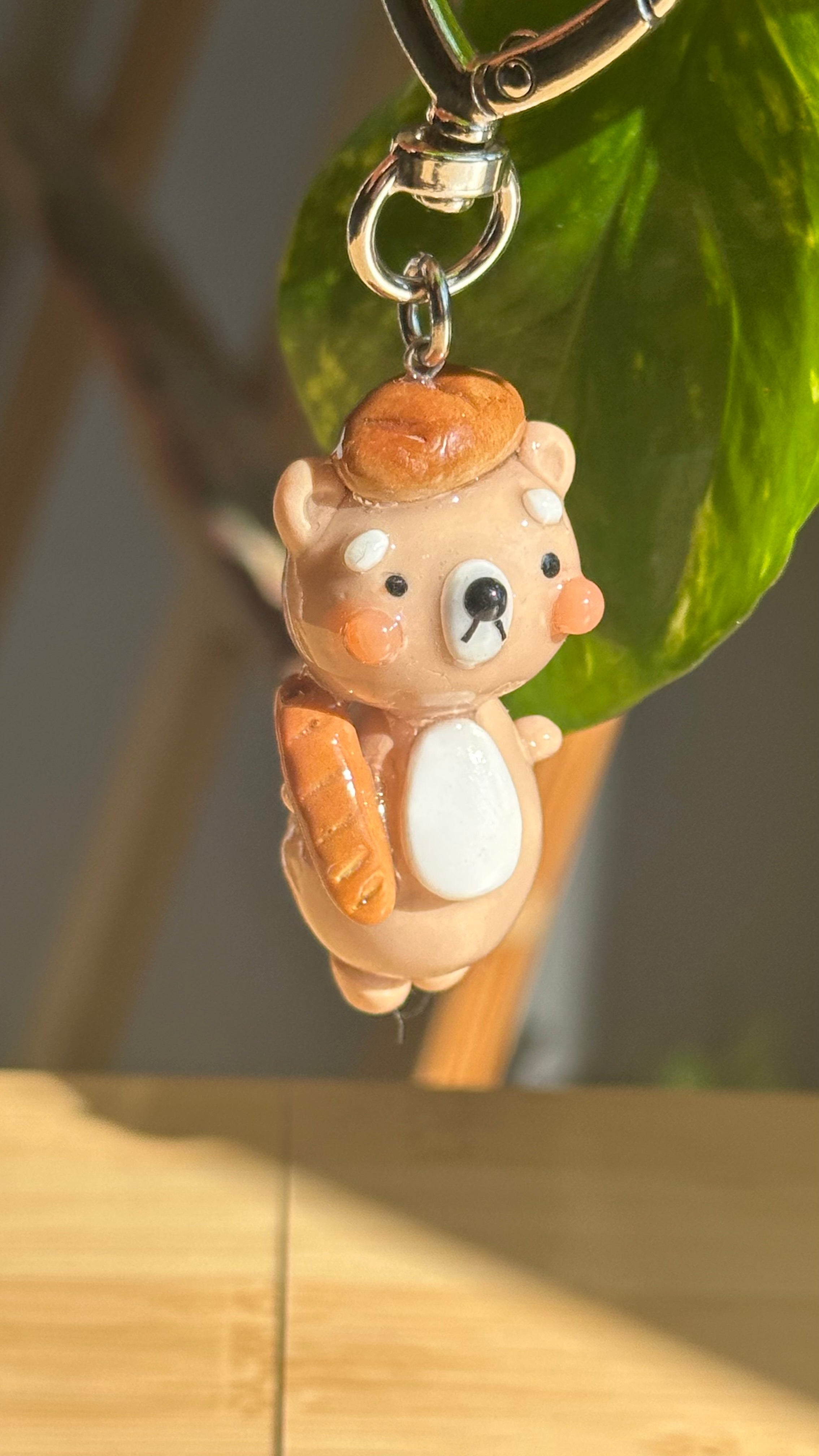 Bread Bear 🐻 🥖 Keychain